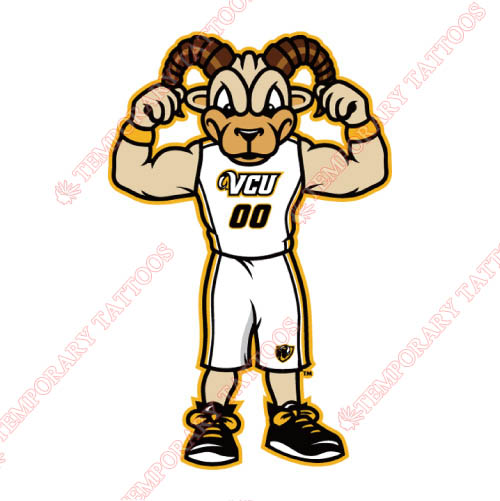 Virginia Commonwealth Rams Customize Temporary Tattoos Stickers NO.6839